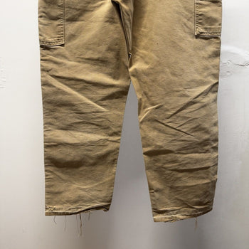 Carhartt Tan Faded Distressed Double Knee Pants