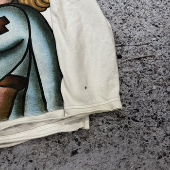 2000s Ed Hardy Faded Thrashed Distressed Nurse Longsleeve