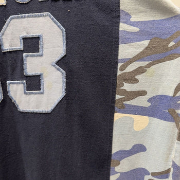 Vintage 2000s Faded Blue Camo New York Longsleeve Jersey Shirt