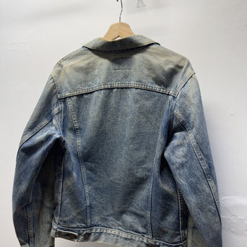 Vintage 1980s Levi's Faded Distressed Denim Trucker Jacket