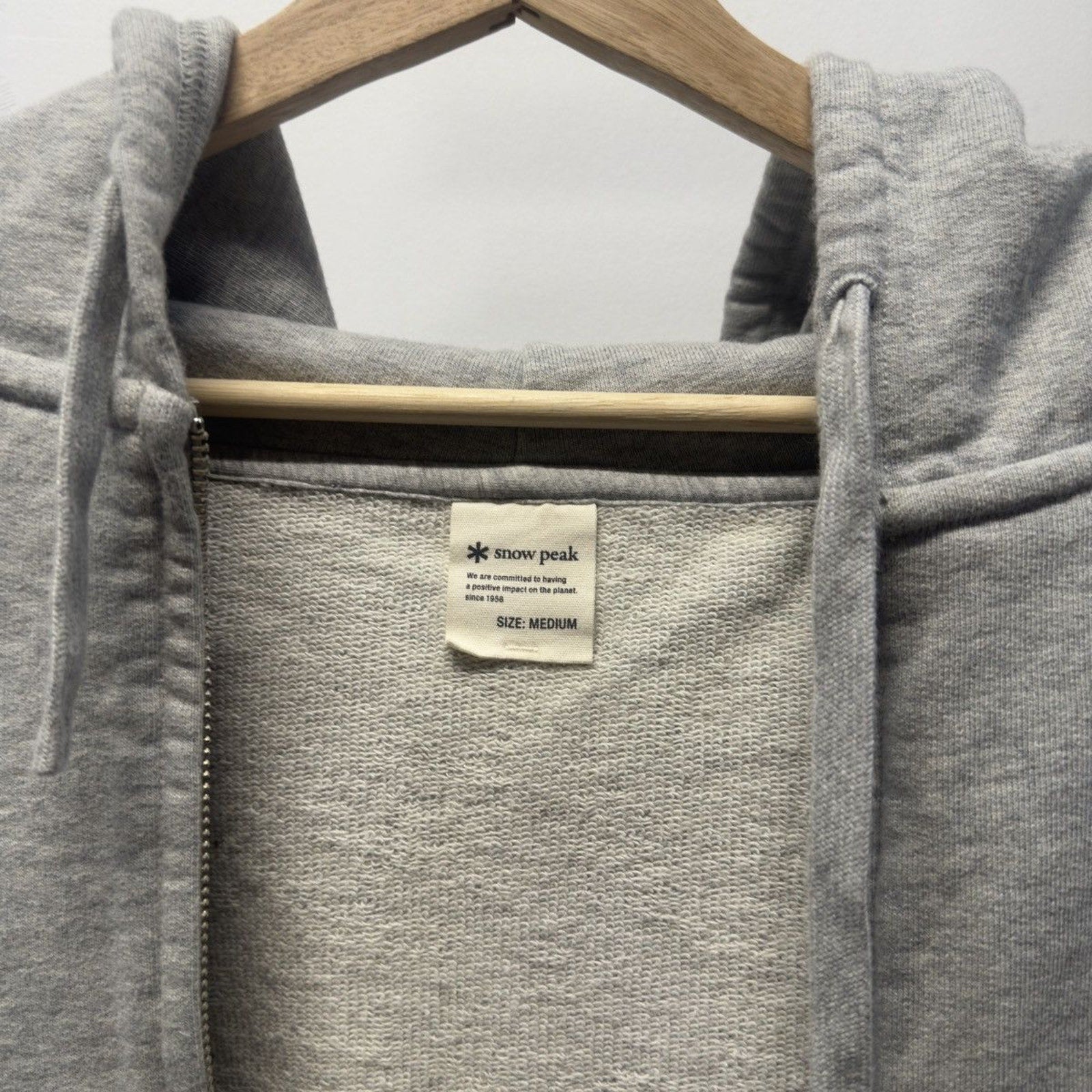 Snow Peak Recycled Cotton Zip Up Hoodie