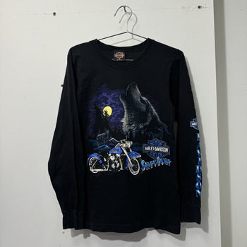 1990s HARLEY DAVIDSON SURIVOR WOLF LONGSLEEVE TEE