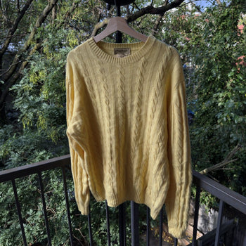 Paul Stuart Cashmere Cable Crewneck Sweater