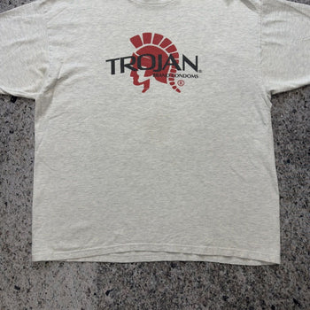 1990s Trojan Condoms Logo Tee