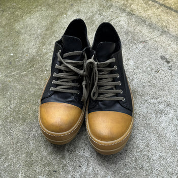 Rick Owens SS18 Dirt Leather Low Ramones Gum