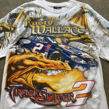 1990s NASCAR RUSTY WALLACE TRACK SLAYER TEE