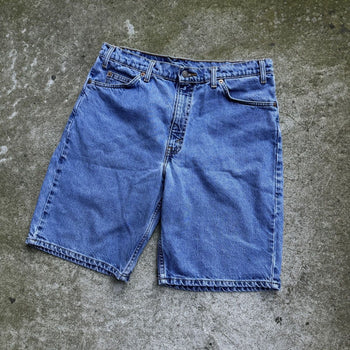 1990s LEVI'S 550 ORANGE TAB DENIM JEAN SHORTS JORTS