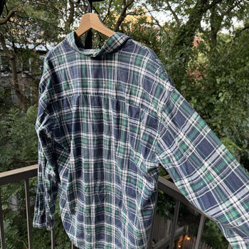 2000s Thrashed Faded Distressed Flannel Shirt