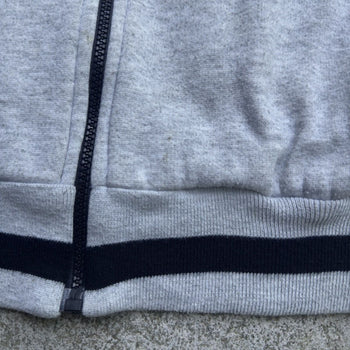 1990s DIOR MONSIEUR RAGLAN ZIP UP SWEATSHIRT GREY