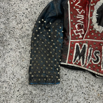 1980s STUDDED PUNK LEATHER JACKET