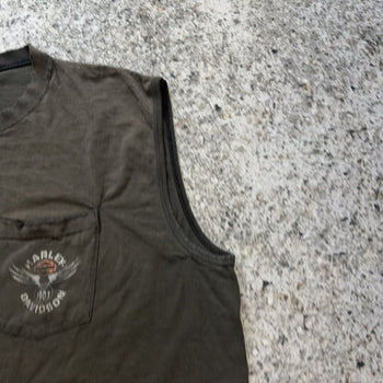 1990s Harley Davidson Thrashed Faded Tank