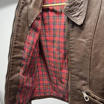 1950s Aero Women's Horsehide Leather Jacket Thrashed Faded