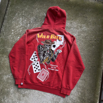 WARREN LOTAS WILD BILL SWEATSHIRT HOODIE RED