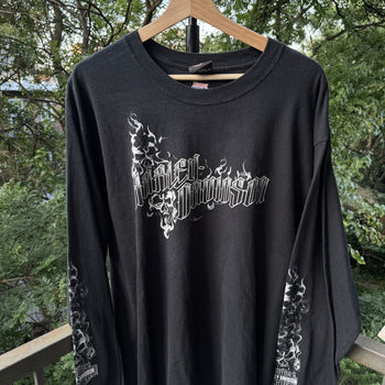 2010s Harley Davidson Skull Ghost Flame Longsleeve Tee