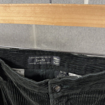 2001 Gap Dark Green Corduroy Baggy Pleated Wide Leg Pants