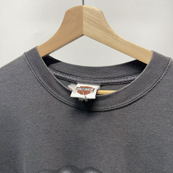 Vintage 2000s Harley Davidson Faded Skull Longsleeve Tee