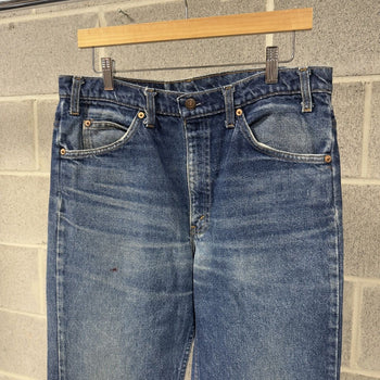 1990s Levi’s 517 Faded Dark Wash Bootcut Flare Jeans - Made in USA