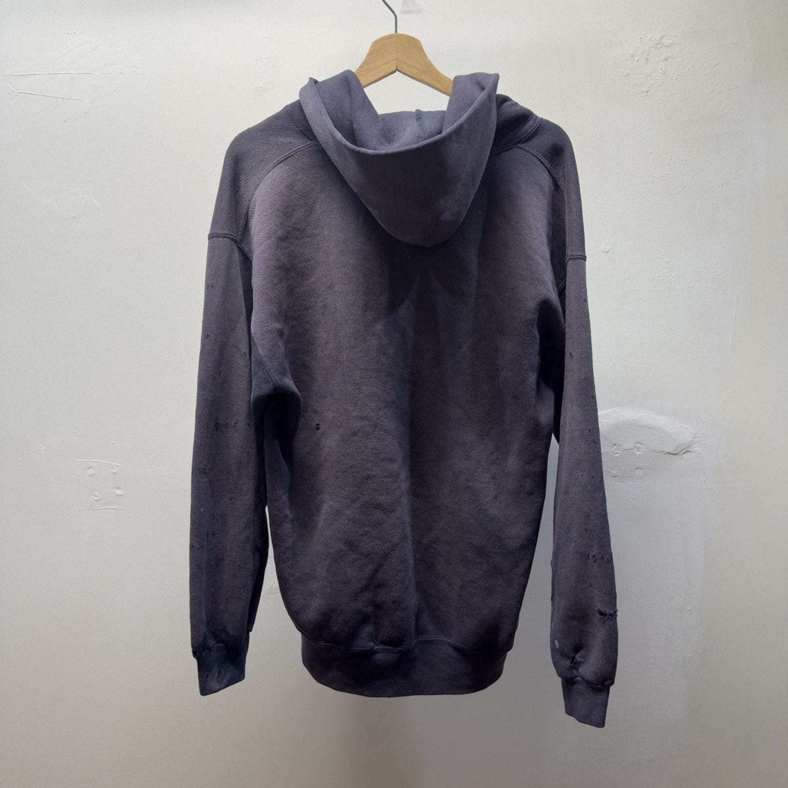 Vintage 1990s Made in USA Faded Distressed Zip Up Hoodie