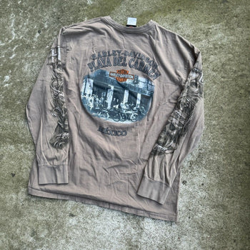 HARLEY DAVIDSON PLAYA DEL CARMEN MEXICO SKULLS LONGSLEEVE