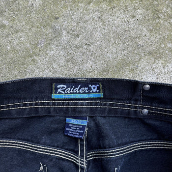 1990S/2000S Y2K BAGGY RAIDER DENIM CARPENTER SKATER JEANS