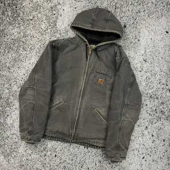 CARHARTT THRASHED FADED LINED HOODED JACKET