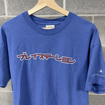2000s Faded Blue Playstation Japan Tee