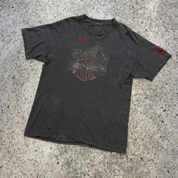 1990s Harley Davidson Thrashed Faded Washed Tee