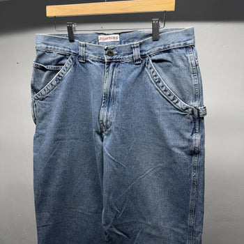 1990s Old Navy Baggy Wide Leg Painters Pants Jeans