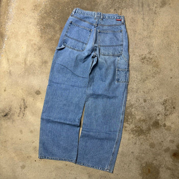 1990s UNIONBAY FADED BAGGY WIDE LEG DENIM SKATER JEANS