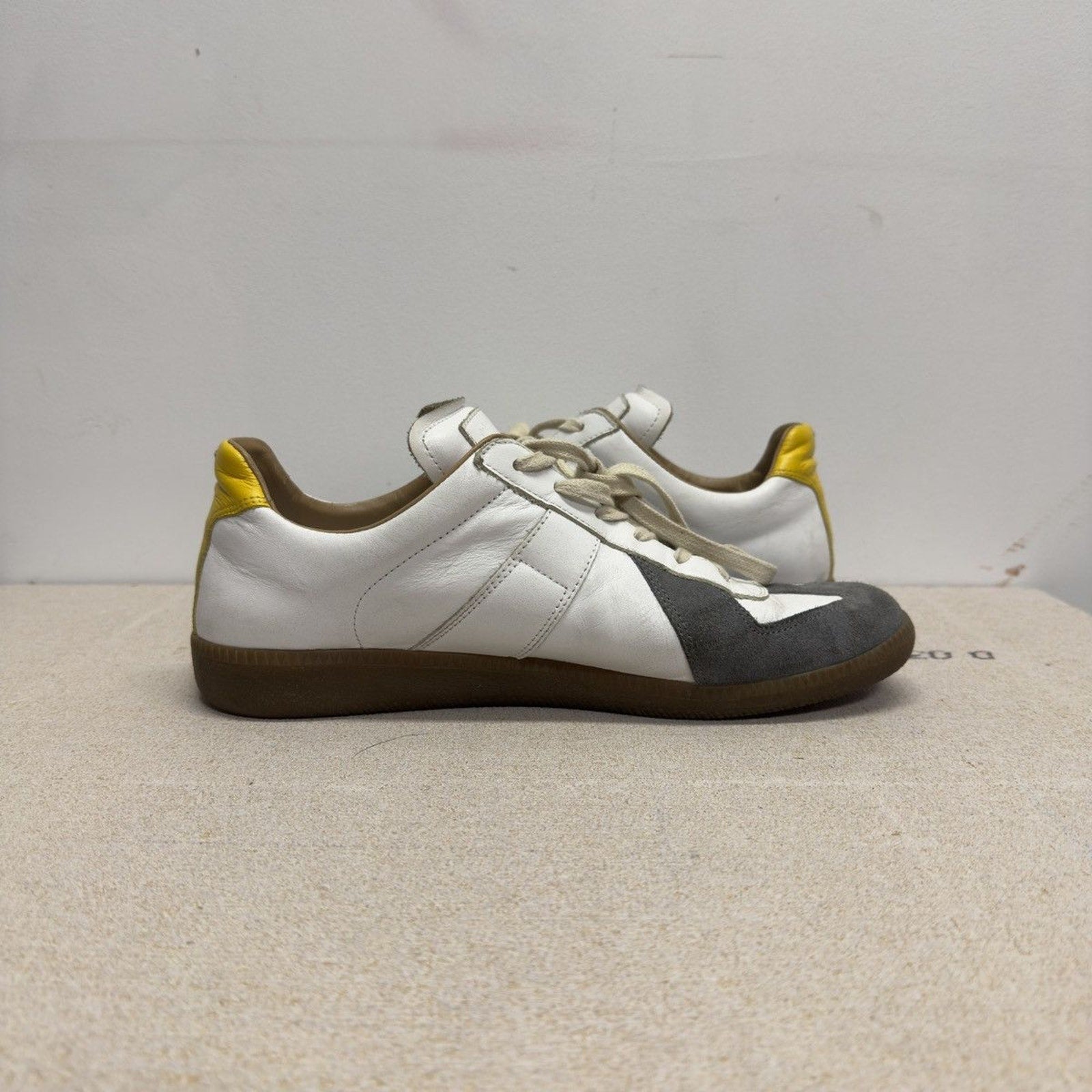 Maison Margiela Replica GAT White Neon Green Grey Sneakers