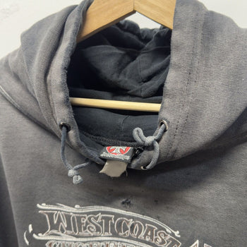Vintage 1990s 2000s West Coast Choppers Faded Distressed Hoodie