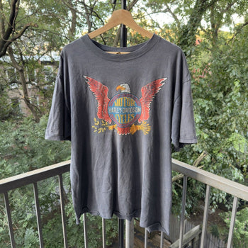 1990s Harley Davidson Thrashed Faded Logo Tee