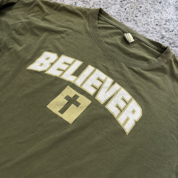 Camiseta de manga larga de doble capa Believer de los años 2000