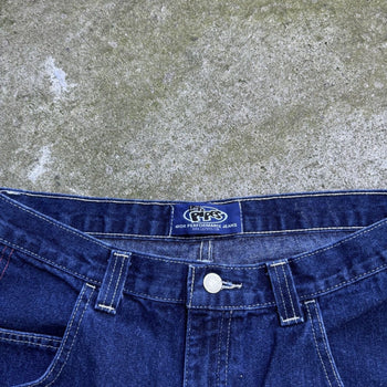 1990s LEE PIPES BMX BAGGY DENIM SKATER JEAN SHORTS JORTS