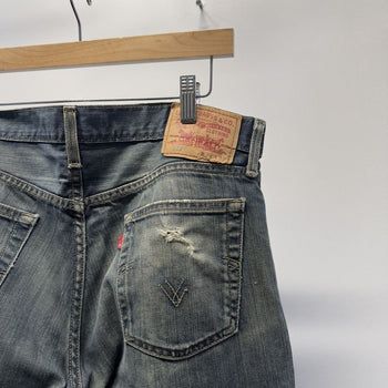 Vintage 2000s Levi’s 527 Low Bootcut Flare Faded Distressed Jeans