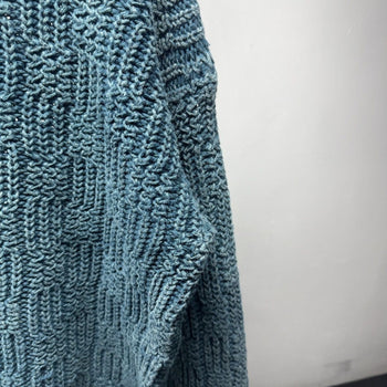 1990s Basketweave Loose Gauge Knit Sweater