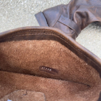 1980s Frye Women's Leather Calf High Buckle Harness Boots