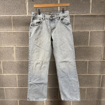 2000s Y2K Faded Distressed Light Wash Bootcut Jeans