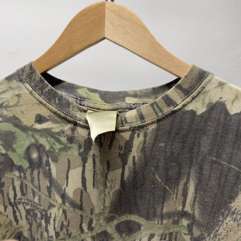 Vintage 2000s Mossy Oak Faded Tree Camo Pocket Tee