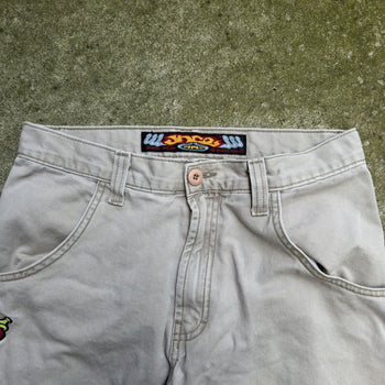 1990s JNCO JEANS PIPES 179 BURNING HOT BAGGY KHAKI PANTS