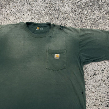 Camiseta desgastada descolorida Carhartt de gran tamaño