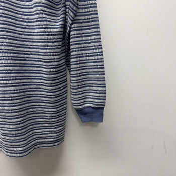 Vintage 2000s Faded Glory Striped Faded Distressed Zip Shirt