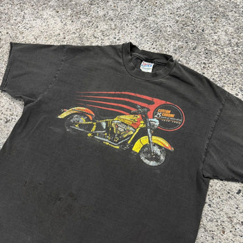 1990s Thrashed Faded Custom Chrome Biker Tee