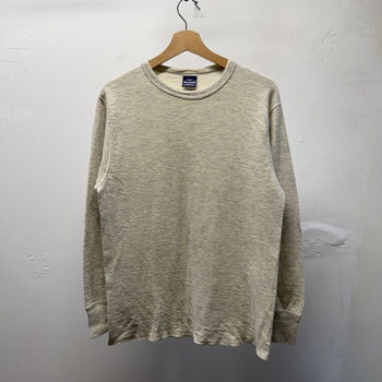 Vintage 1990s Duofold Wool Cotton Beige Longsleeve Shirt