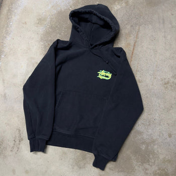 STUSSY WORLD TRIBE BLACK HOODIE