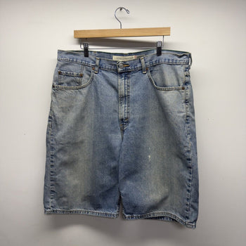 Vintage 2000s Levi's 569 Faded Distressed Baggy Denim Shorts