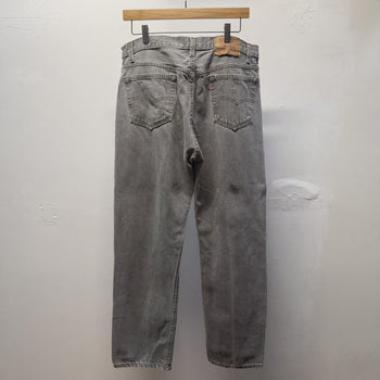 Vintage 1980s Levi's 501 Made in USA Faded Distressed Grey Jeans