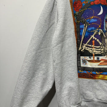 ONLINE CERAMICS STORYTELLER REAPER SKULL CREWNECK GREY