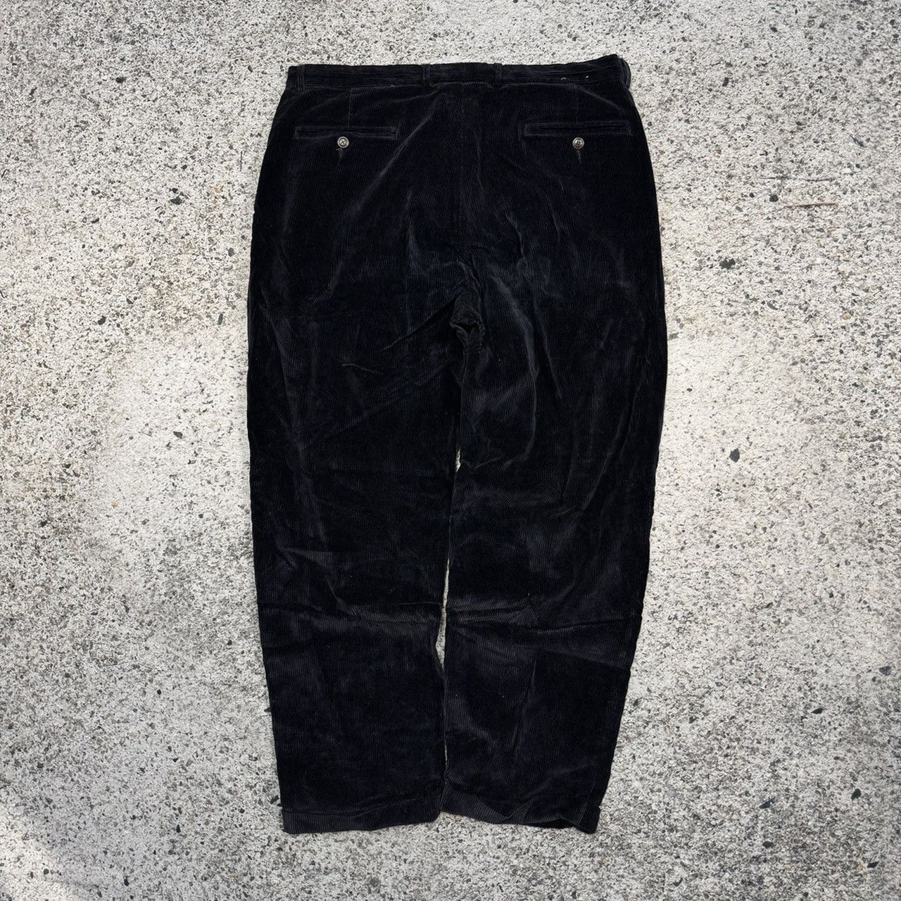 Pantalones anchos de pana negros Nautica de los años 90