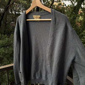1960s Cashmere Faded Cardigan Sweater